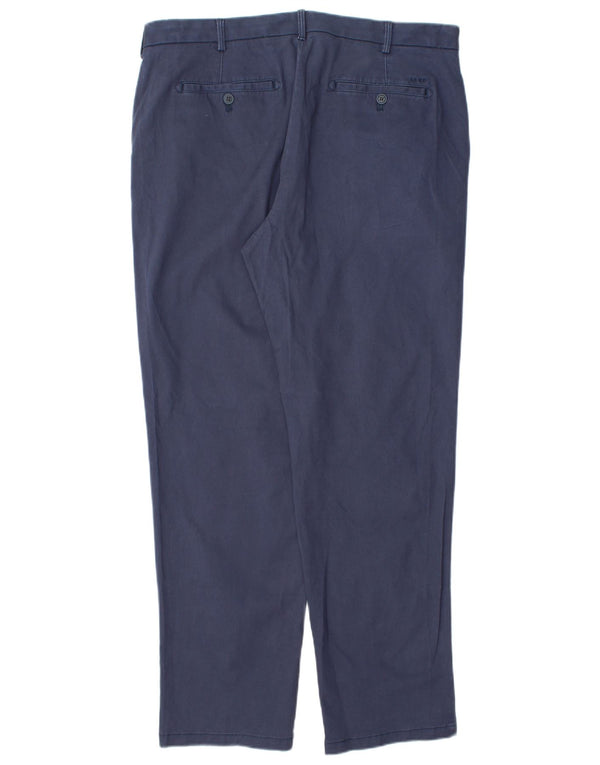 Pantaloni chino dritti da uomo IZOD W36 L32 in cotone blu navy