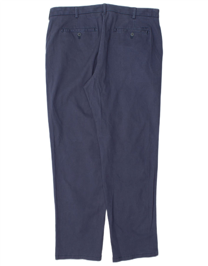 Pantaloni chino dritti da uomo IZOD W36 L32 in cotone blu navy