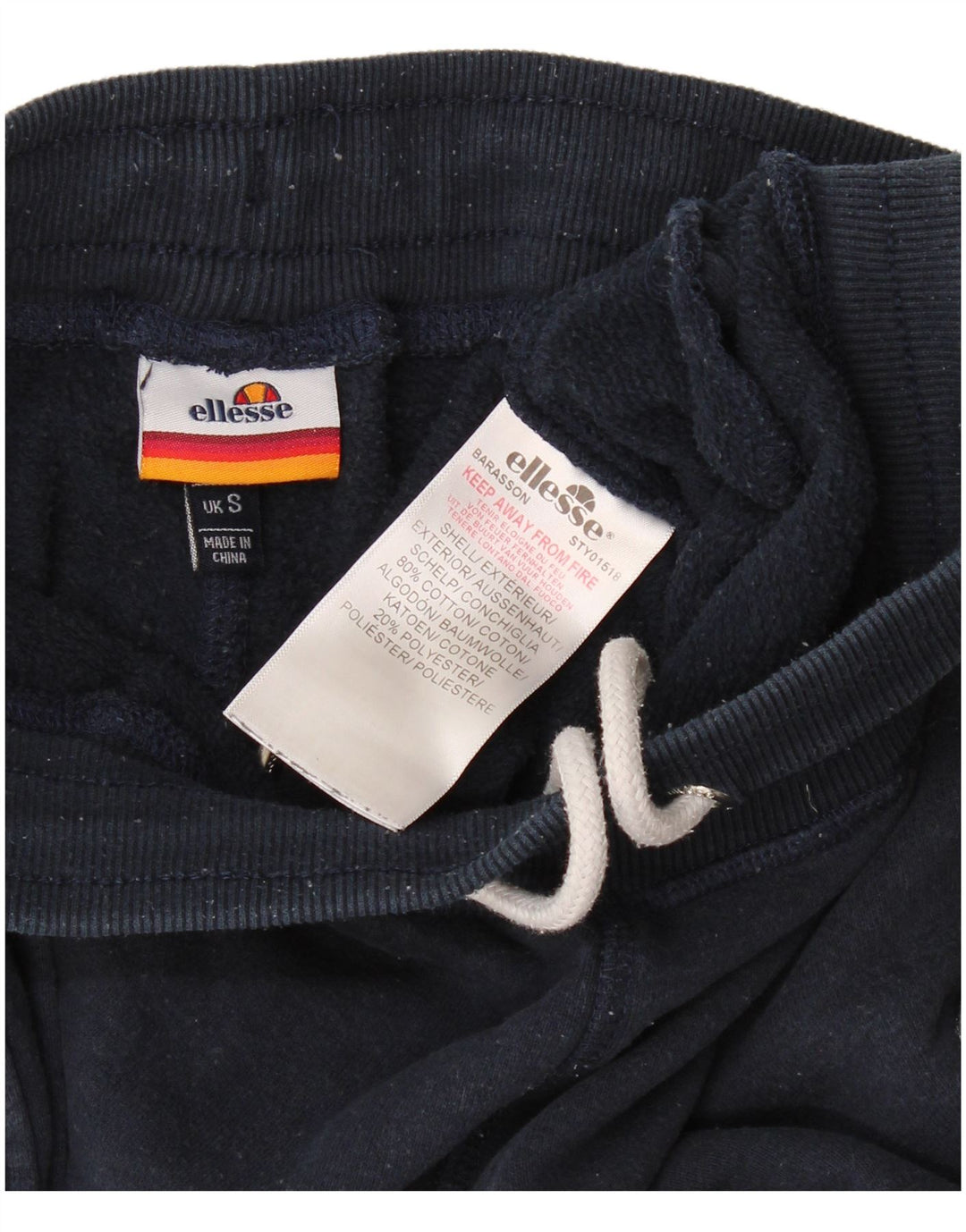 Pantaloni da tuta da uomo Ellesse Joggers piccoli in cotone blu navy