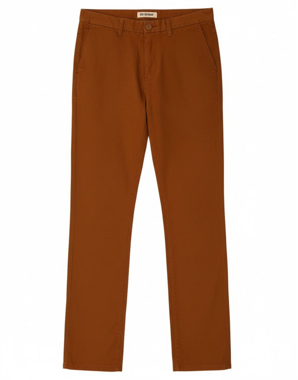 Pantaloni chino slim da ragazzo Ben Sherman 12-13 anni W30 L29 cotone marrone