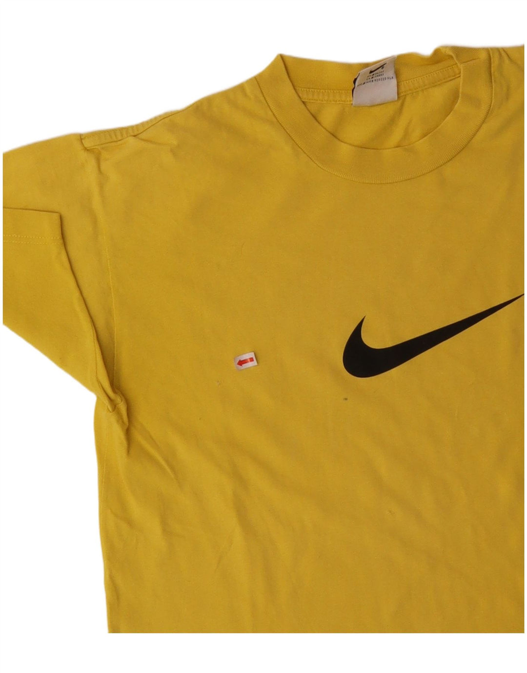 T-shirt grafica NIKE da bambino 13-14 anni XL in cotone giallo