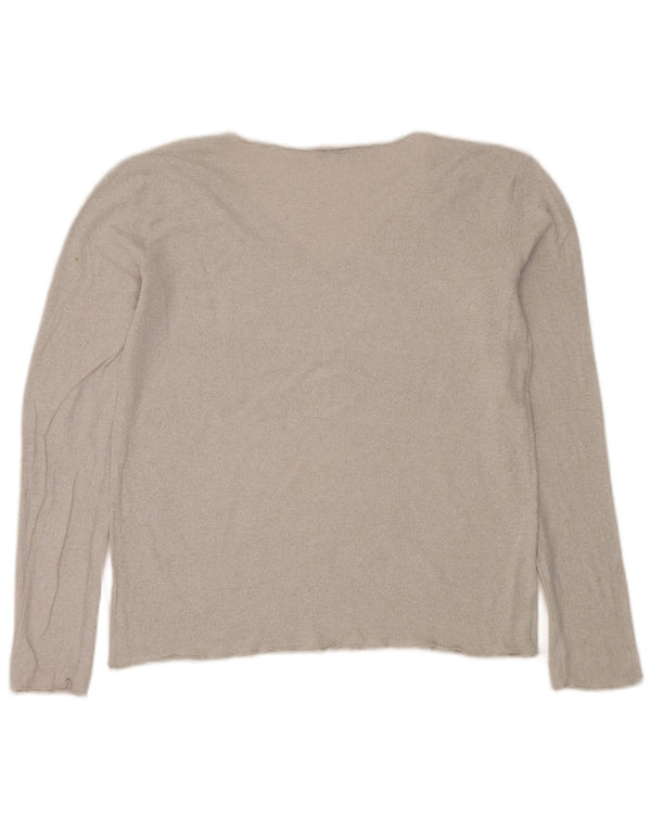 Maglione con scollo a V da donna Zara UK 16 grande argento