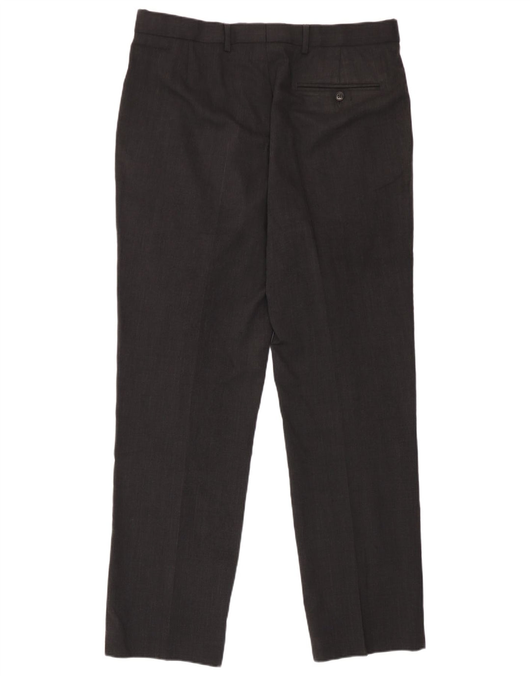 Pantaloni da abito vestibilità regolare da uomo Marks & Spencer W34 L31 lana grigia