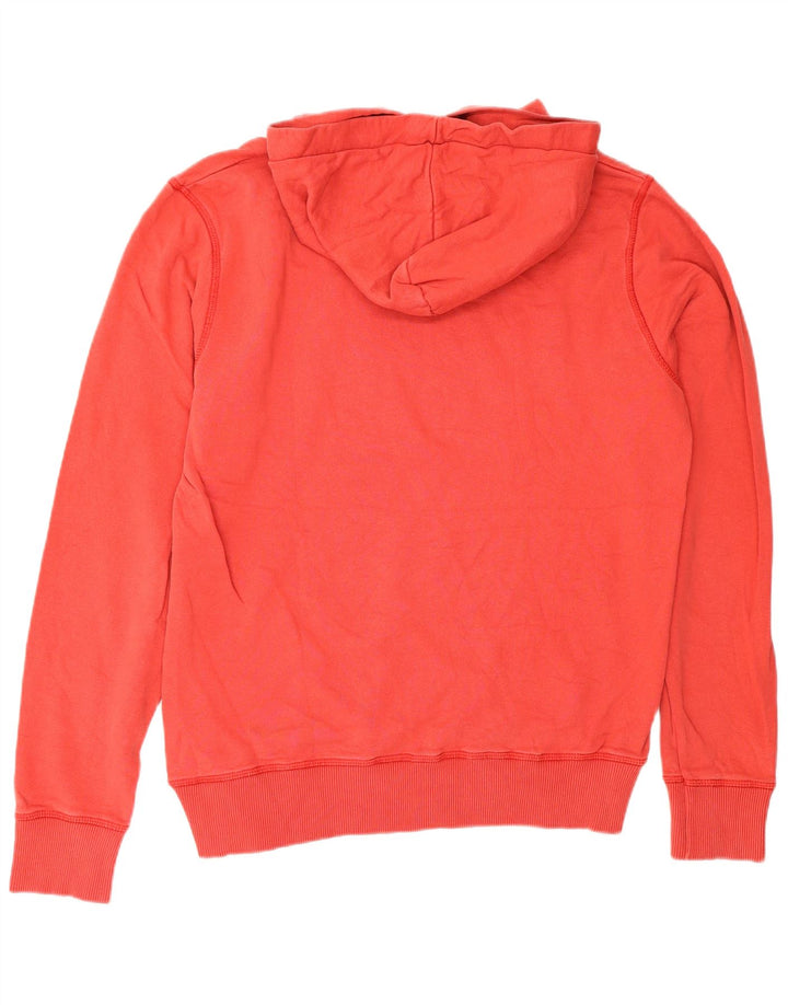 Jack & Jones Felpa con cappuccio grafica da uomo in cotone rosso medio