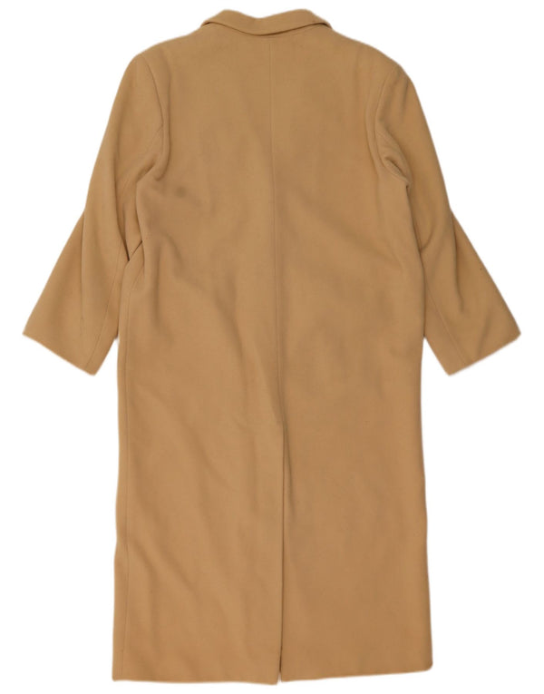 Cappotto Benetton Donna Loose Fit IT 42 Lana Beige Medio