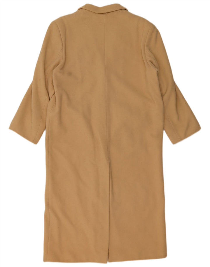 Cappotto Benetton Donna Loose Fit IT 42 Lana Beige Medio