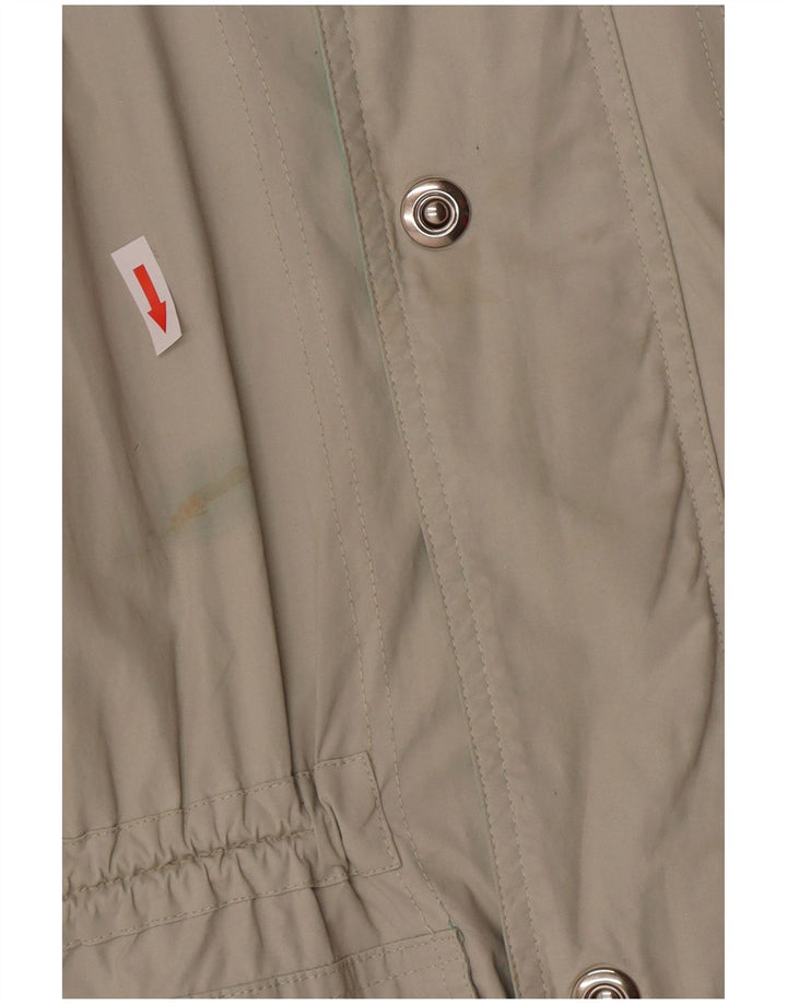 Giacca utilitaria vintage da uomo con cappuccio IT 48 Cotone grigio medio