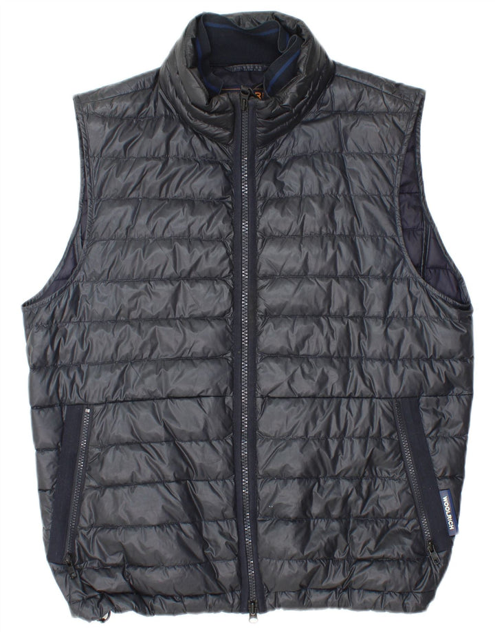 Gilet imbottito da uomo WOOLRICH UK 38 medio nero in poliammide