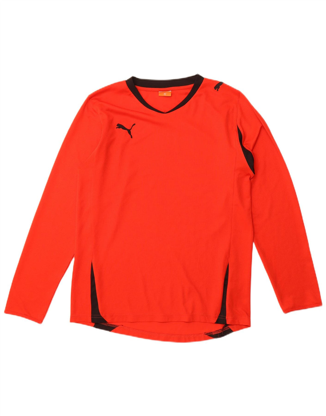 Maglia Puma da uomo a maniche lunghe, rosso medio, color block