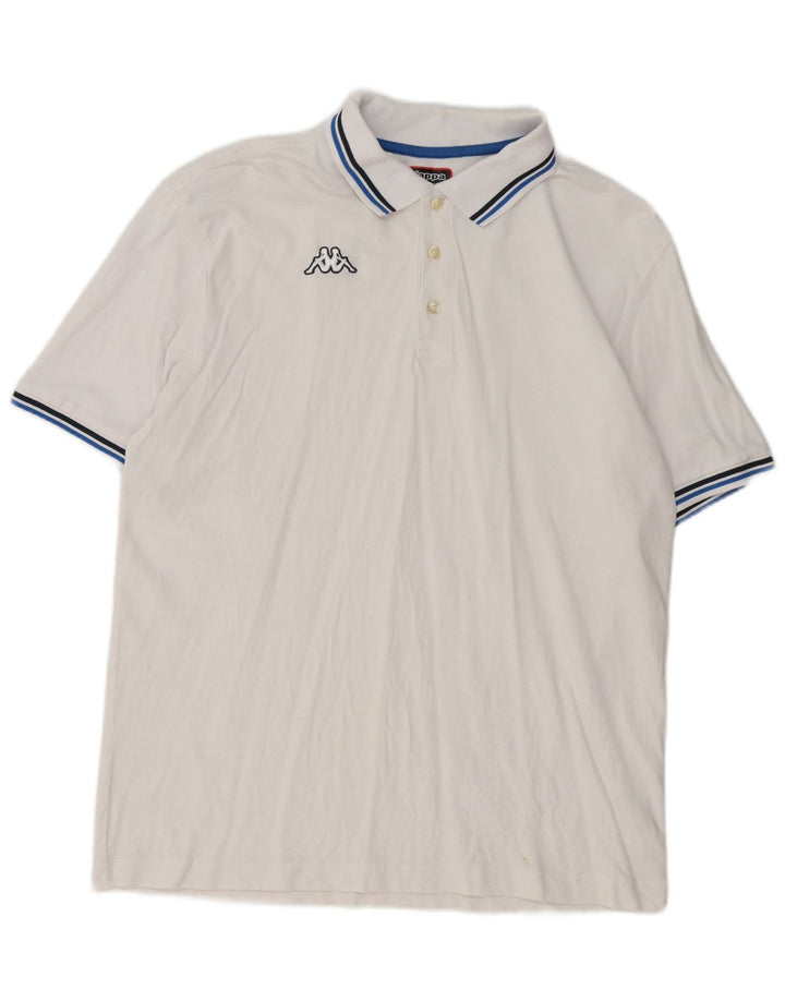Polo Kappa Uomo 2XL Cotone Bianco
