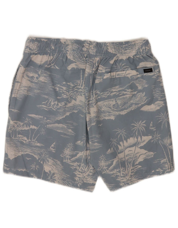 Pantaloncini da bagno da uomo Rip Curl XS blu cotone hawaiano