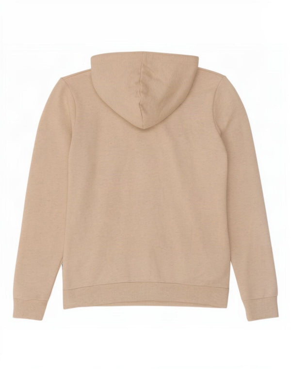 Felpa con cappuccio da donna Puma UK 10 piccola in cotone chiazzato beige