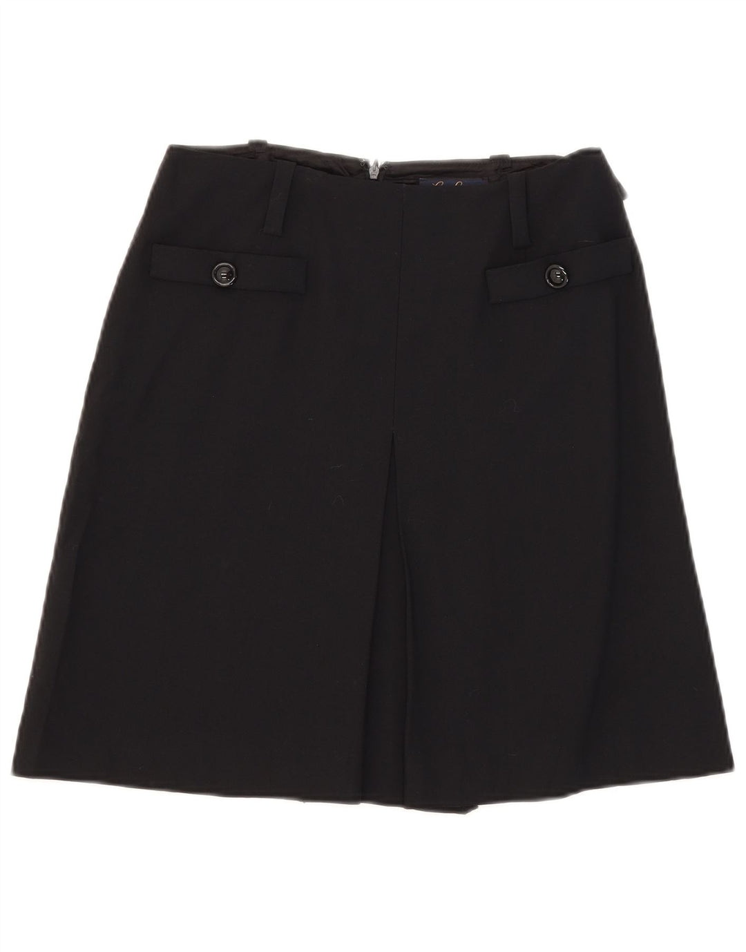 Gonna a trapezio da donna Luisa Spagnoli IT 40 piccola W28 viscosa nera