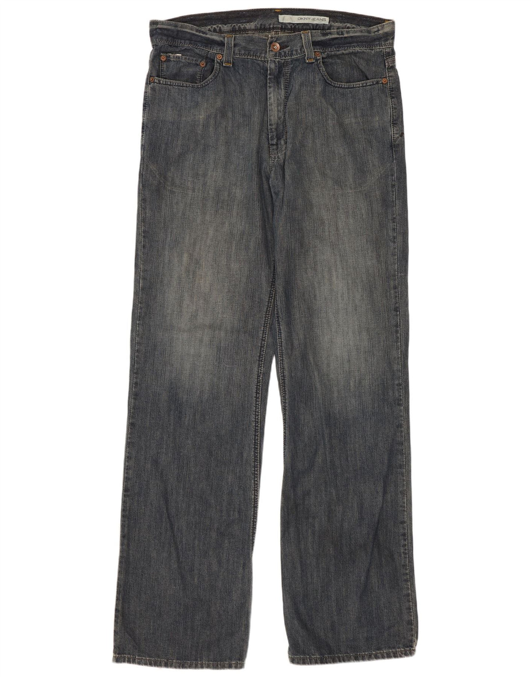 Jeans dritti da uomo Dkny W34 L34 cotone blu