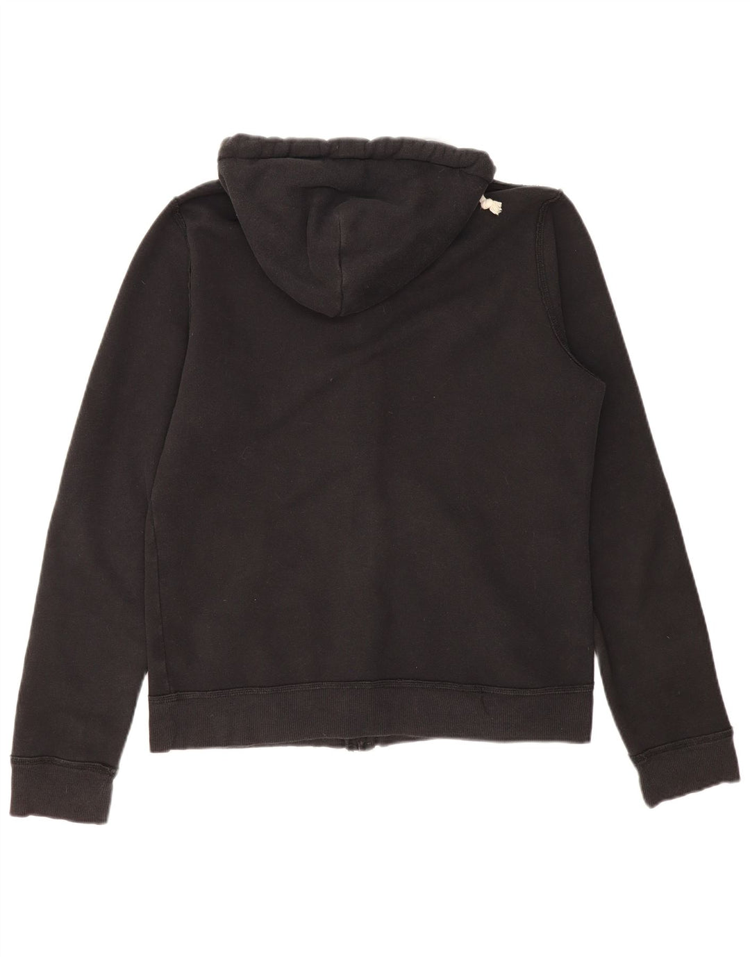 HOLLISTER Mens Zip Hoodie Sweater Medium Black Cotton