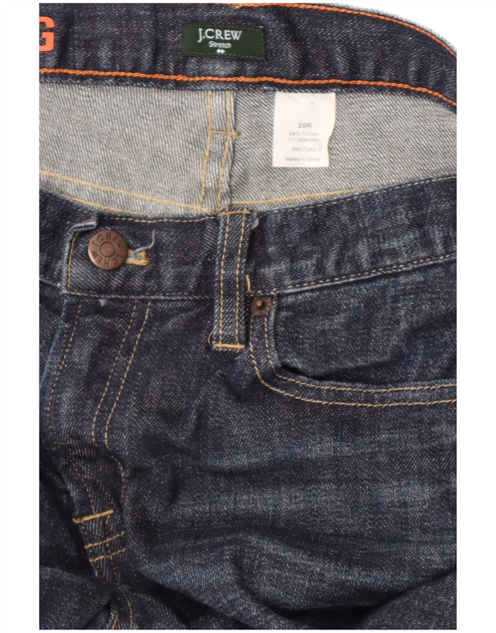 Jeans bootcut sui fianchi da donna J. Crew W29 L33 cotone blu navy