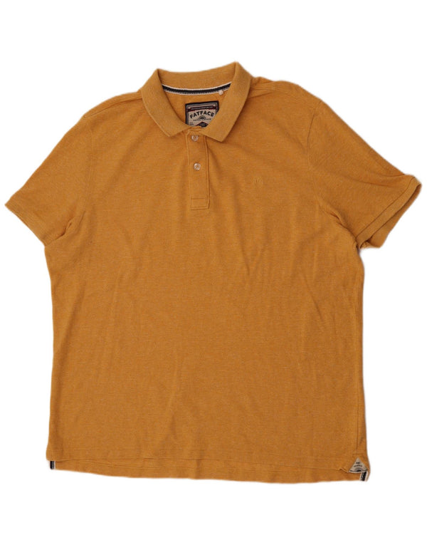 Polo da uomo Fat Face 3XL in cotone giallo