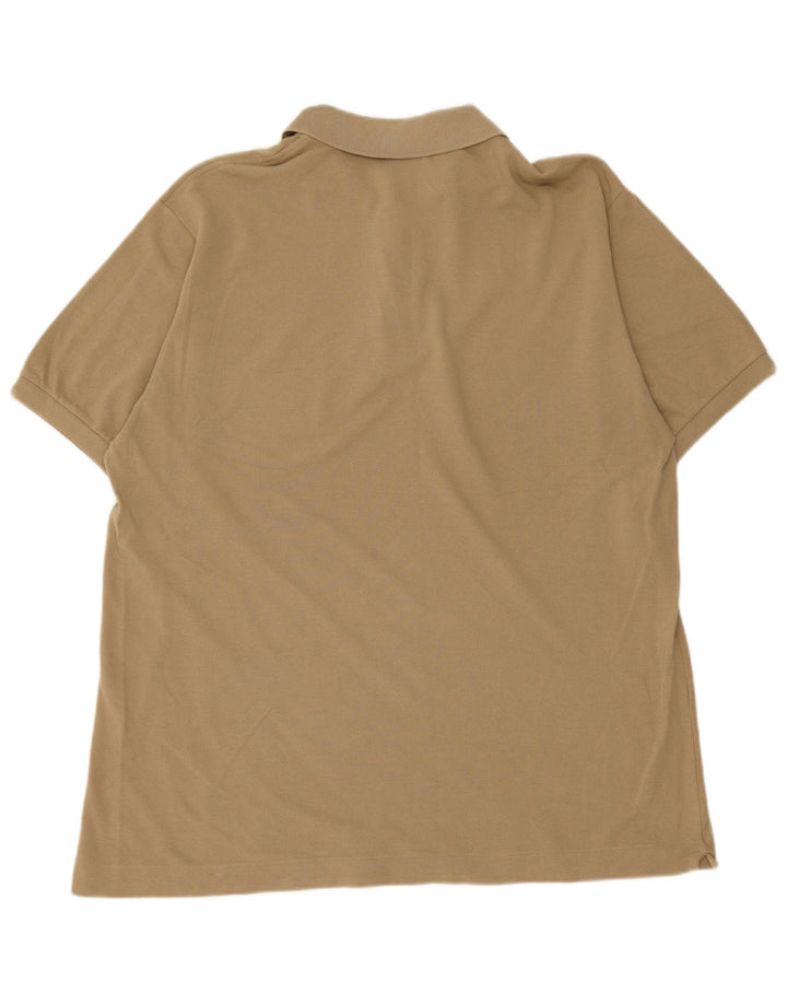 Polo da uomo Lacoste taglia 6 XL in cotone beige