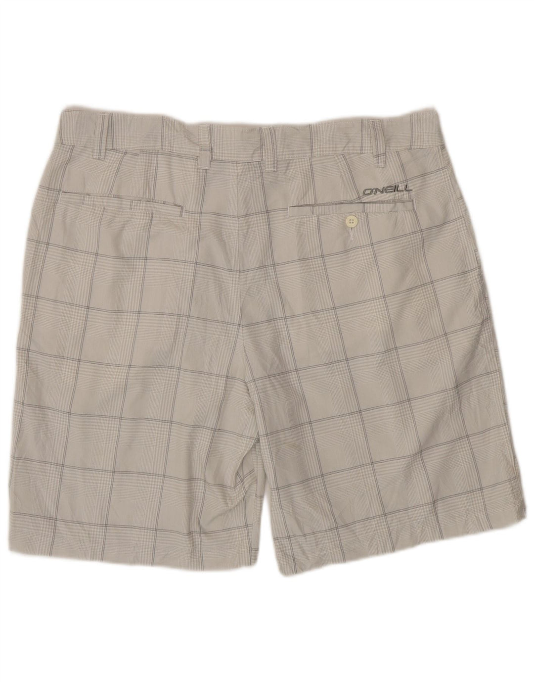 Pantaloncini chino da uomo O'Neill W38 XL poliestere a quadri grigi