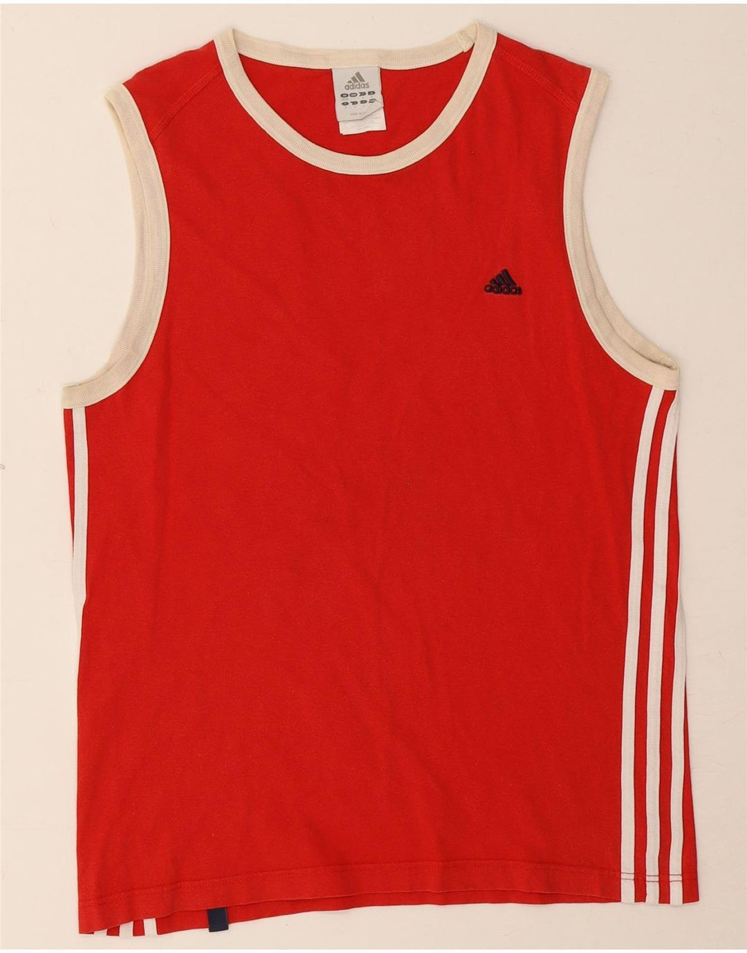 Canotta da uomo Adidas UK 38/40 cotone rosso medio