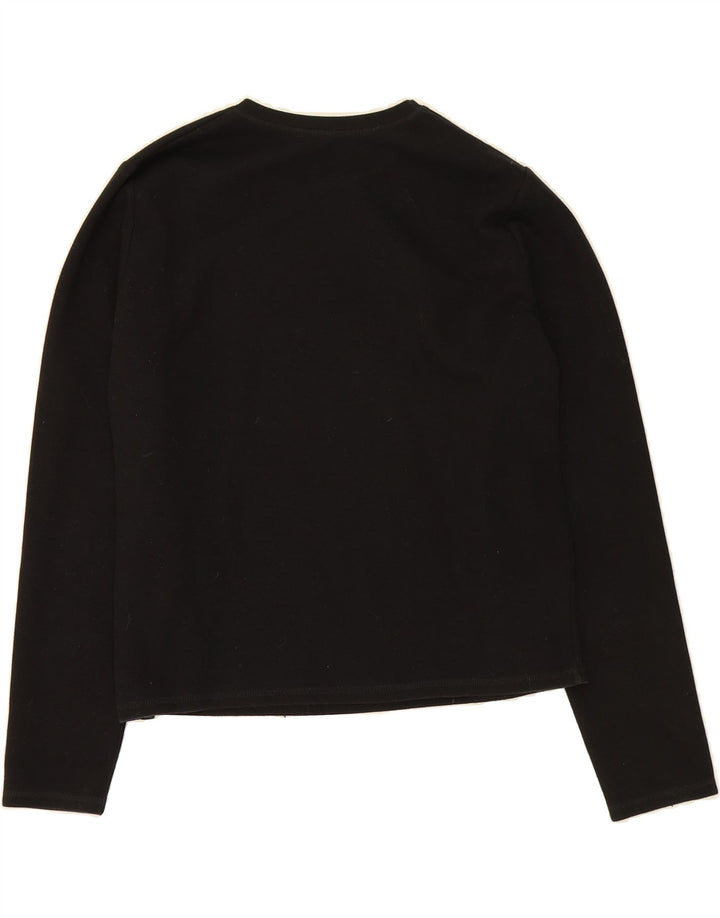 ZARA Womens Top Long Sleeve UK 14 Medium Black Vintage Zara and Second-Hand Zara from Messina Hembry 