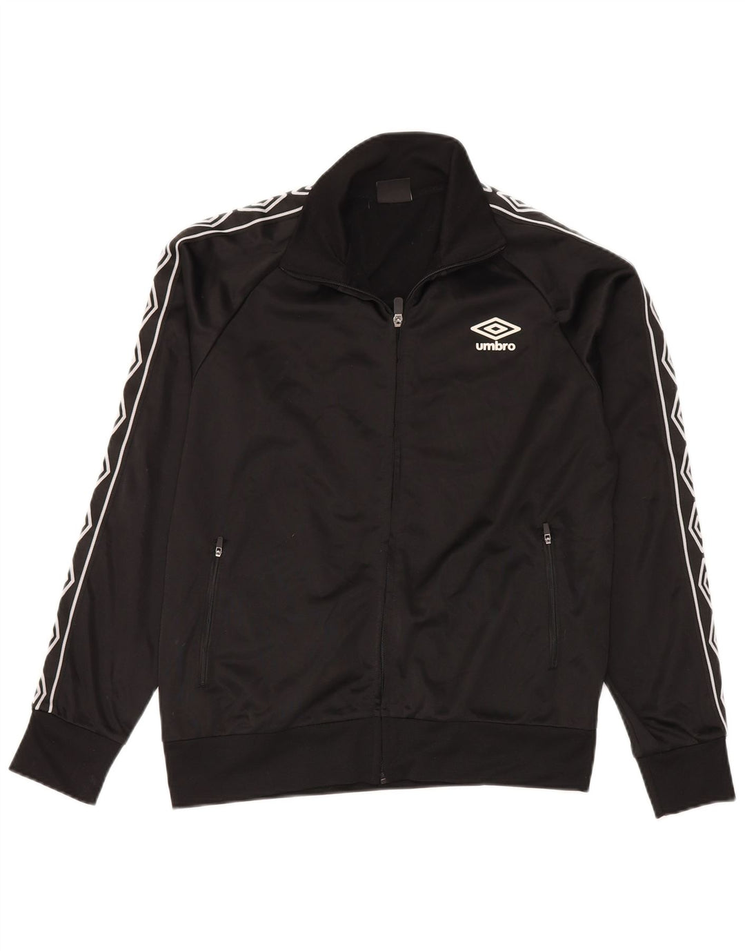 UMBRO Giacca da tuta grafica da uomo in poliestere nero medio