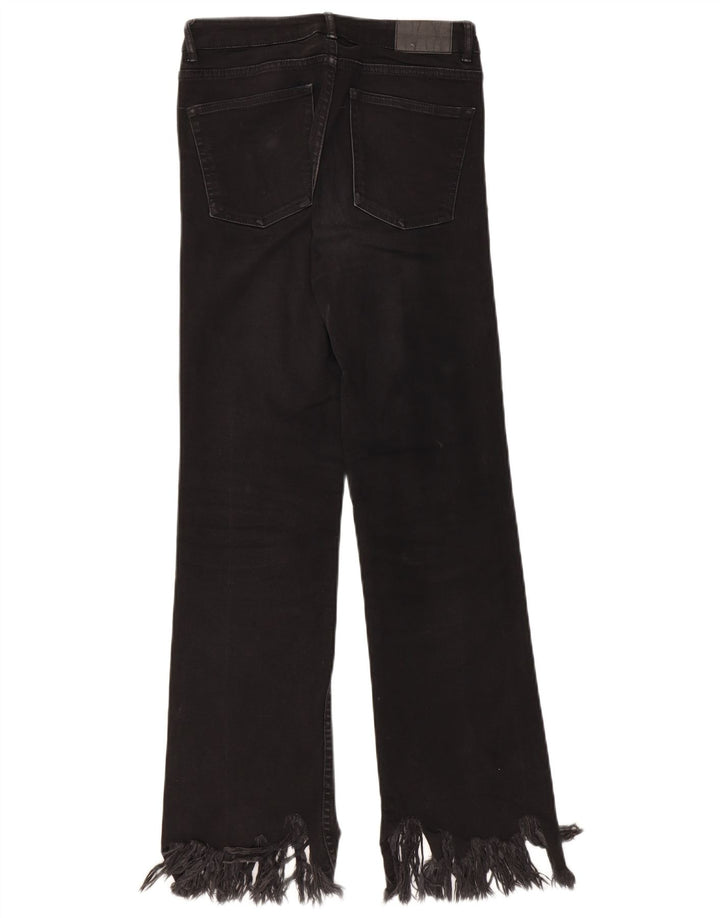 Jeans dritti da donna ZARA EU 36 XS W26 L27 Nero