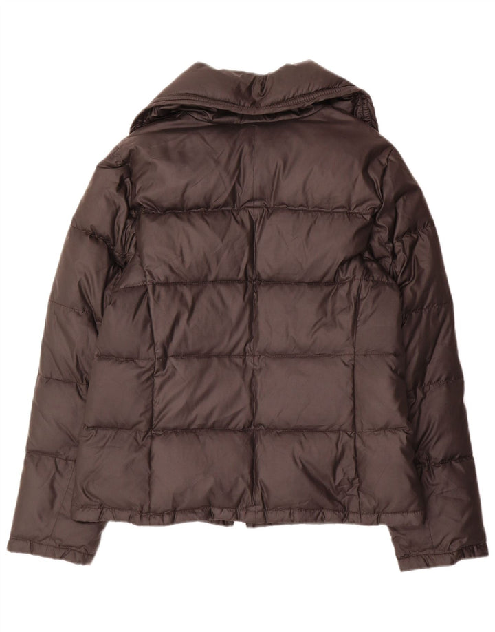 Giacca imbottita da donna Hugo Boss UK 14 grande poliestere marrone