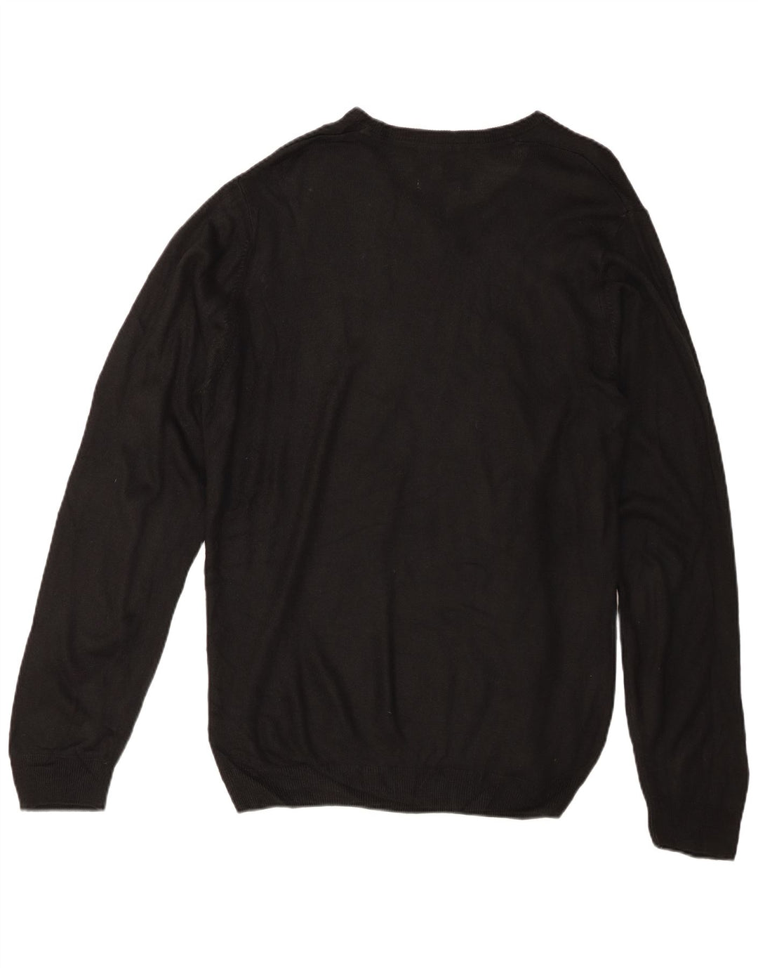 Maglione maglione con scollo a V da uomo Marks & Spencer XL acrilico nero