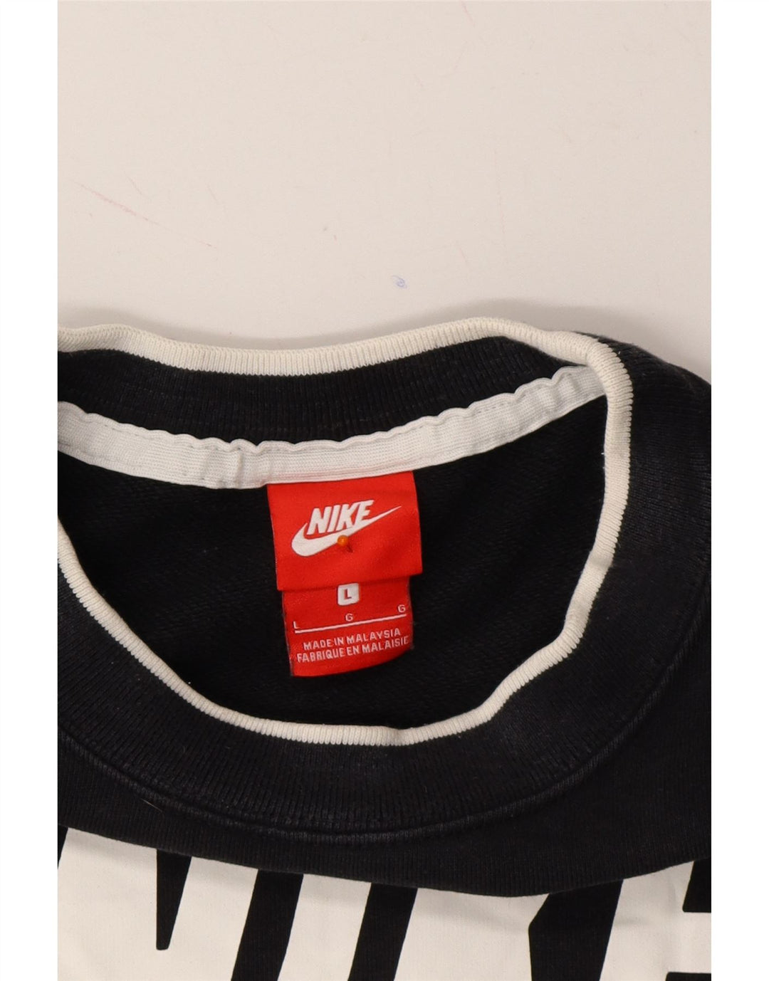 NIKE Womens sportswear Oversized Sweatshirt Jumper UK 16 Large Black Vintage Nike and Second-Hand Nike from Messina Hembry 