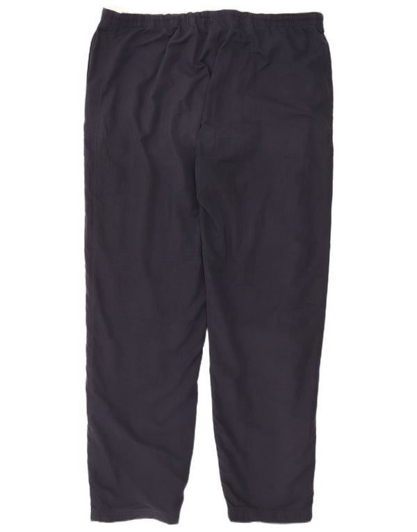 Pantaloni da tuta da uomo Reebok Large in poliestere blu navy