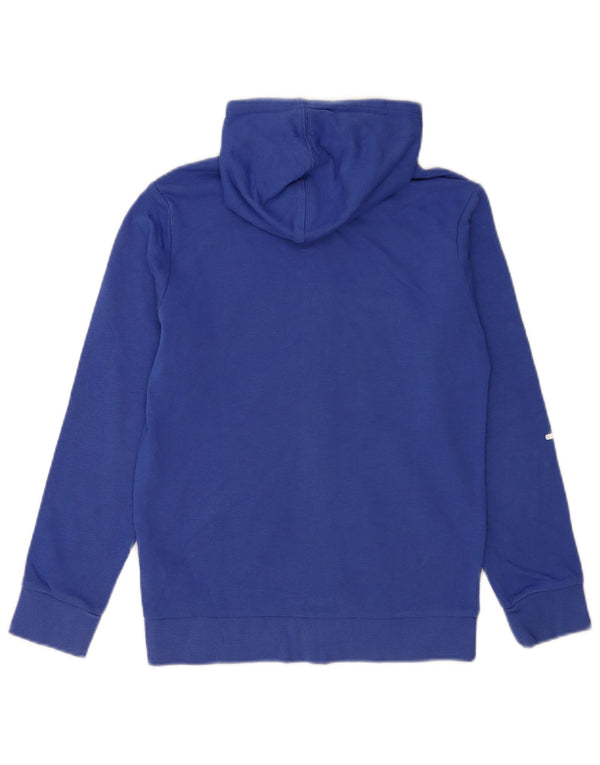 Maglione con cappuccio e zip grafica Champion per ragazzi, 11-12 anni, grande in cotone blu