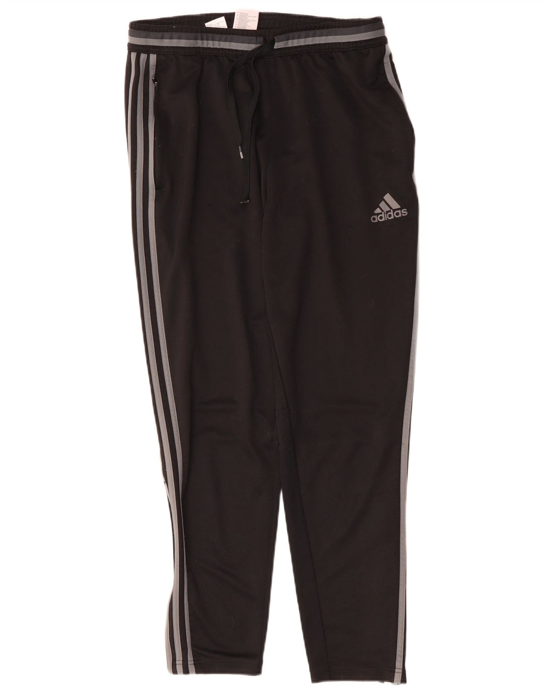 Pantaloni da tuta Adidas Climalite da uomo grandi in poliestere nero