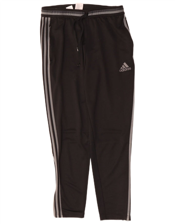 Pantaloni da tuta Adidas Climalite da uomo grandi in poliestere nero