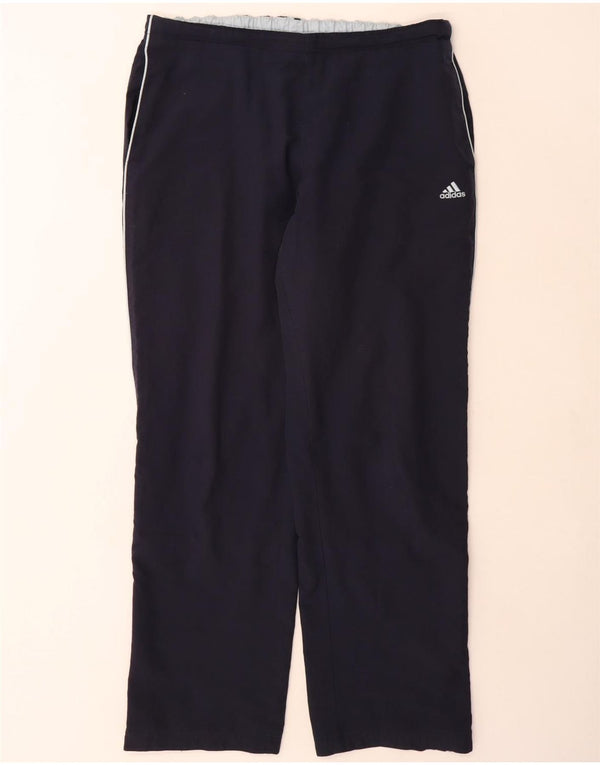 Pantaloni della tuta da donna Adidas UK 18 XL cotone blu navy
