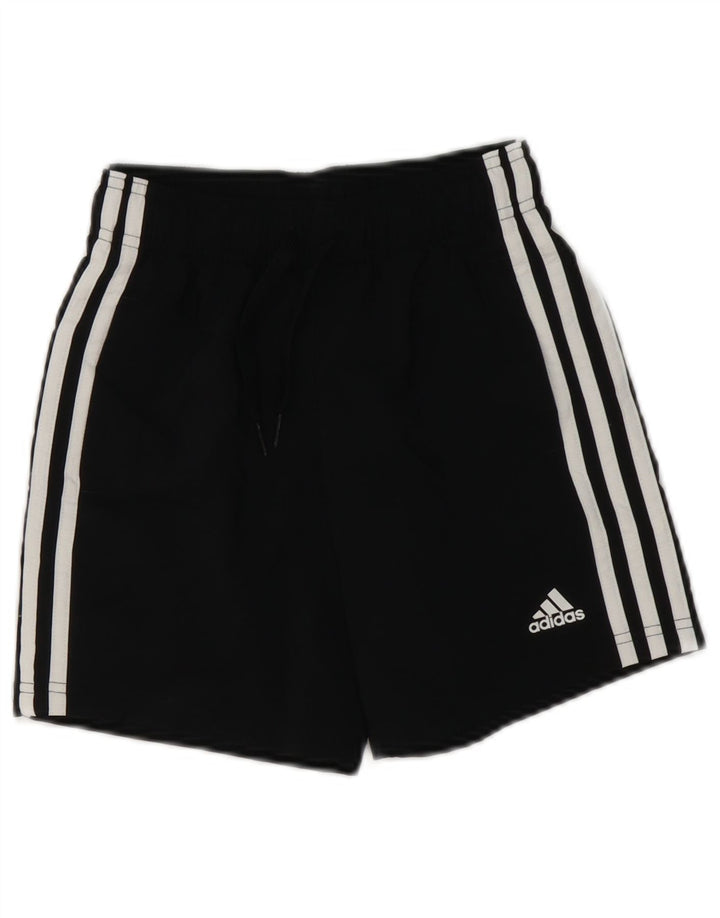 Pantaloncini sportivi Adidas Aeroready da ragazzo 7-8 anni in poliestere nero