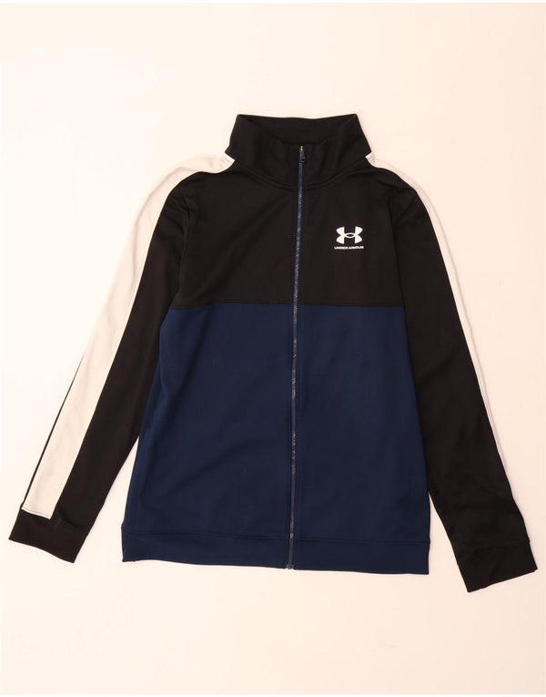 Giacca da tuta da ragazzo UNDER ARMOUR 13-14 anni XL Black Colourblock