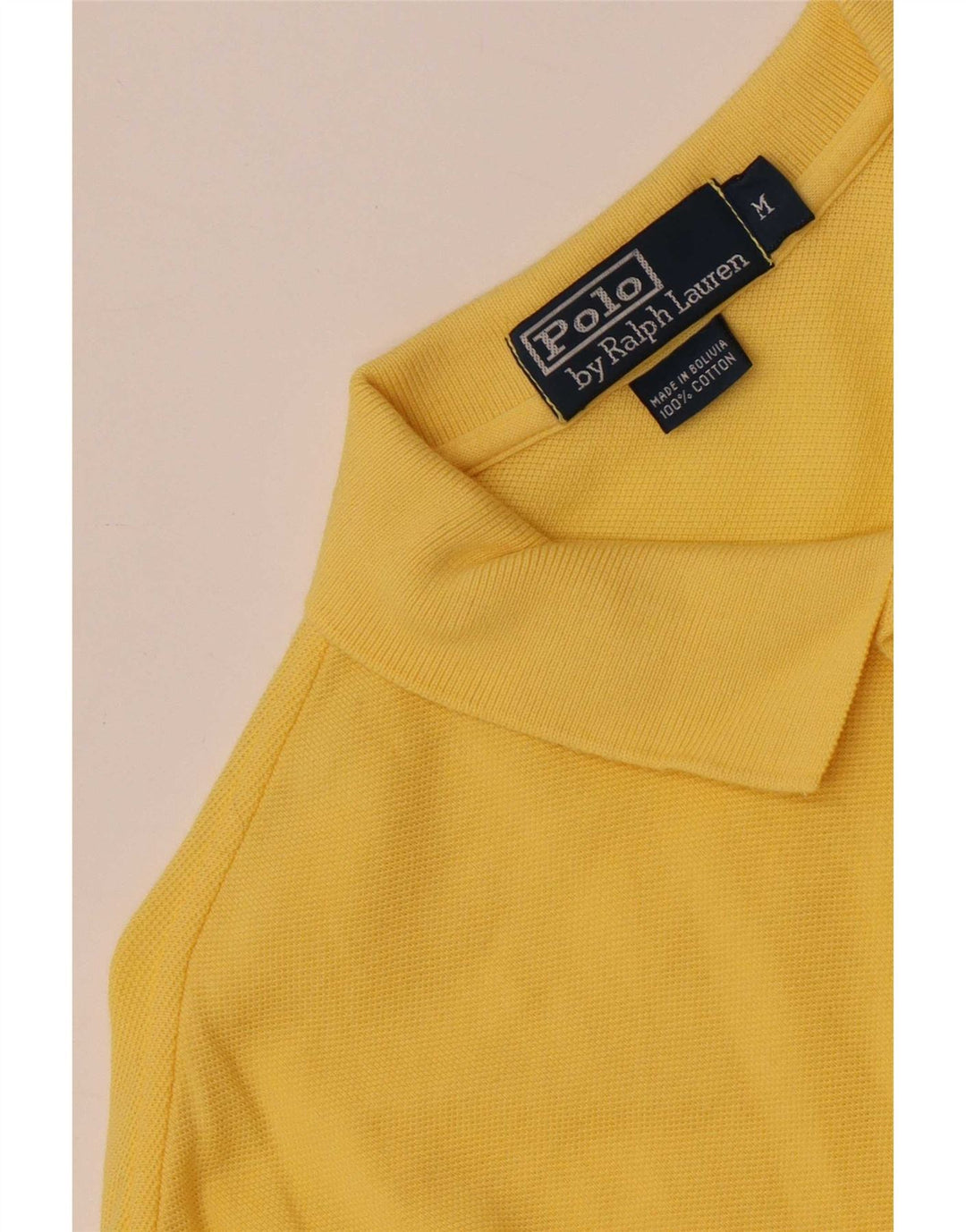 Polo Ralph Lauren da uomo in cotone giallo medio