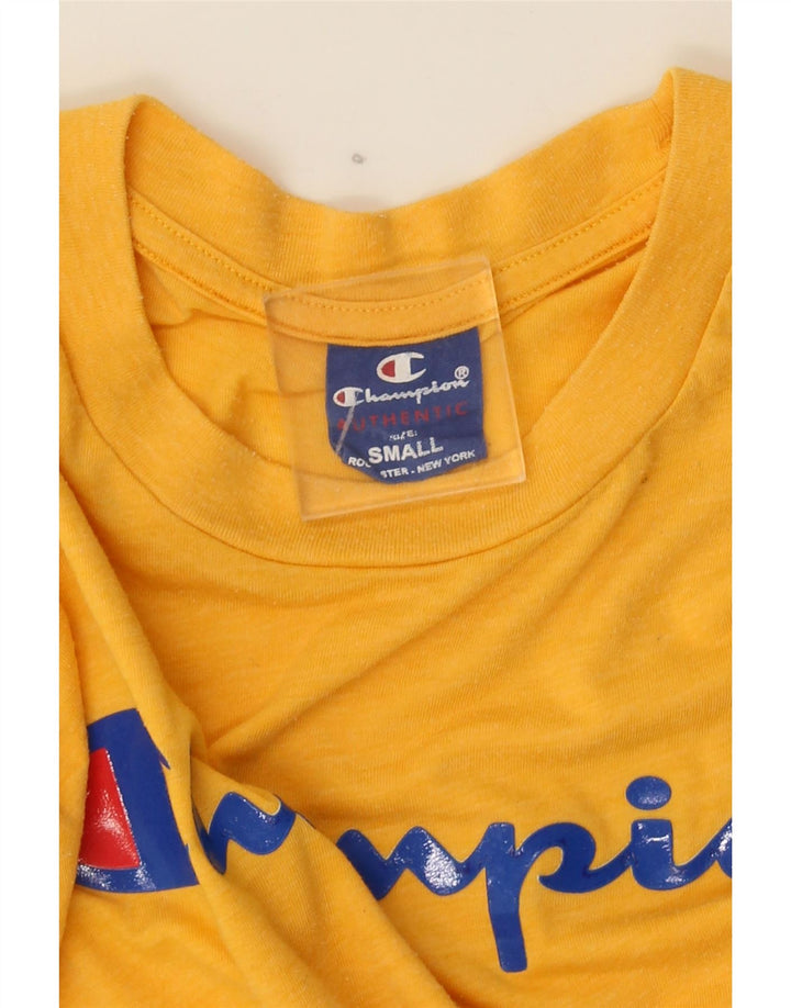 T-shirt grafica da uomo Champion Top piccola gialla