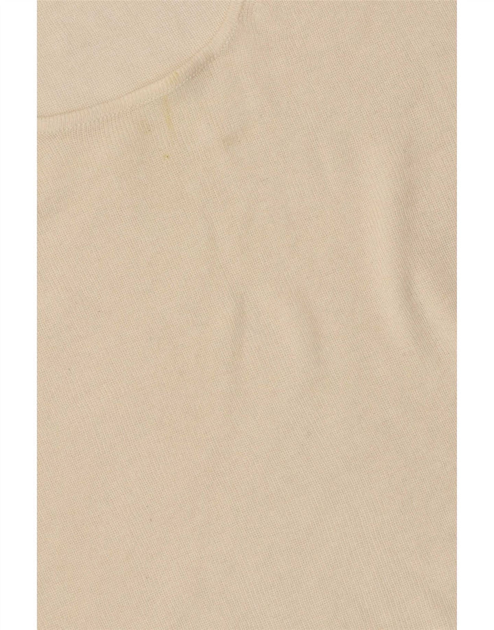 Maglia da donna a maniche lunghe Massimo Dutti UK 14 Cotone beige medio