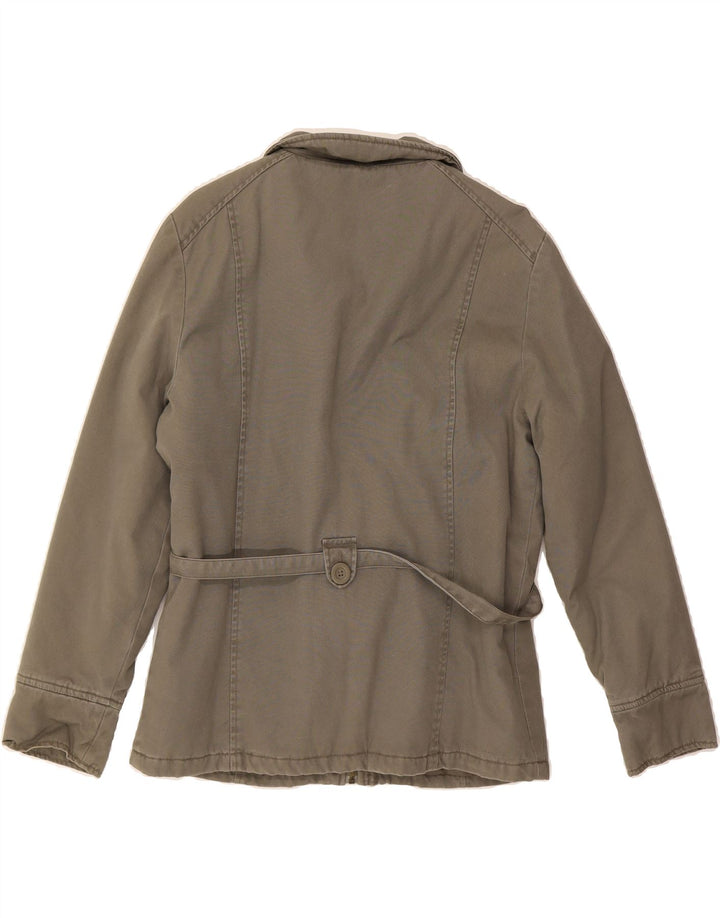 SASHA Womens Utility Jacket UK 12 Medium Khaki Cotton Vintage Sasha and Second-Hand Sasha from Messina Hembry 