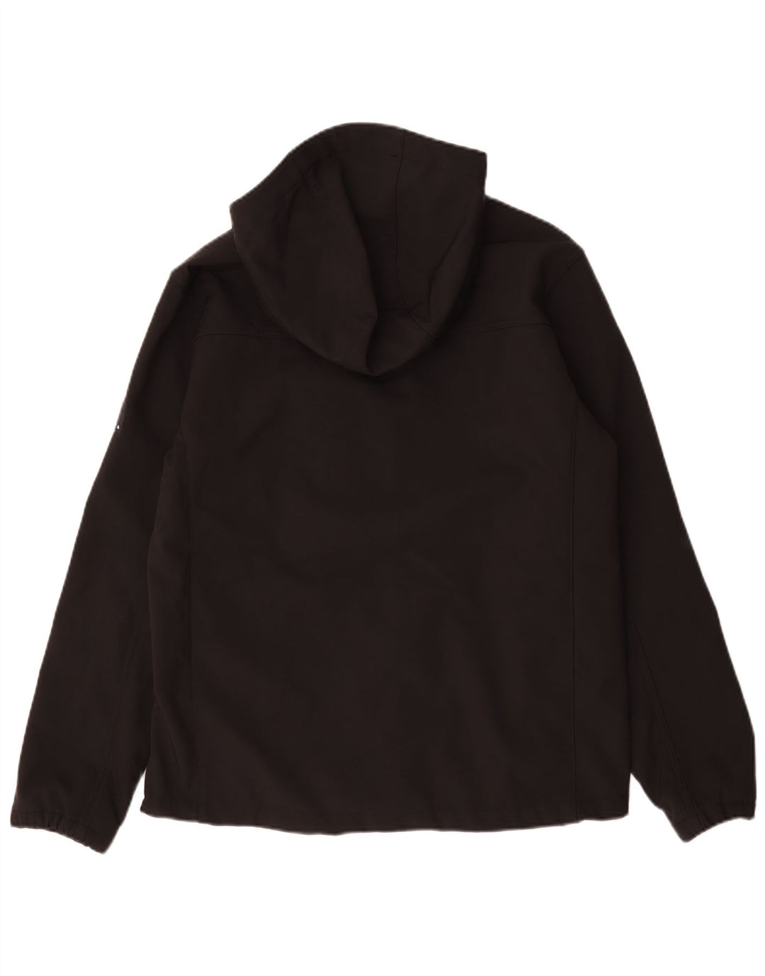 Giacca a vento con cappuccio da uomo Zara UK 40 grande poliestere nero
