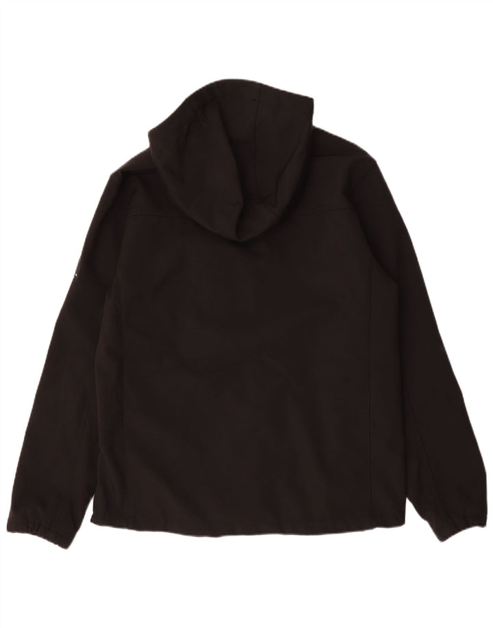 Giacca a vento con cappuccio da uomo Zara UK 40 grande poliestere nero