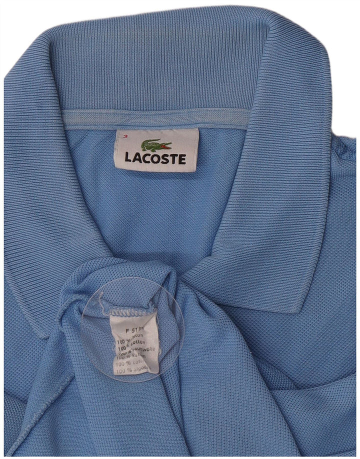 Polo da uomo Lacoste taglia 3 piccola in cotone blu