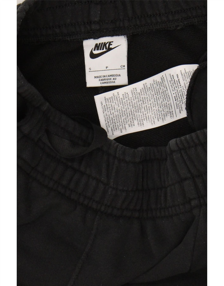 NIKE Mens Graphic Tracksuit Trousers Joggers Small  Black Cotton