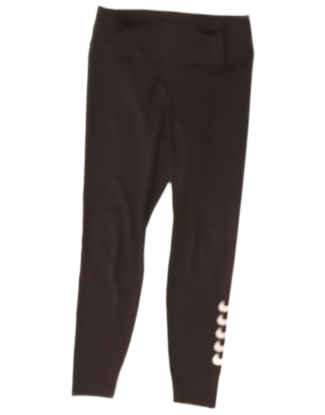 NIKE Womens Dri Fit Graphic Crop Leggings UK 14 Medium Black