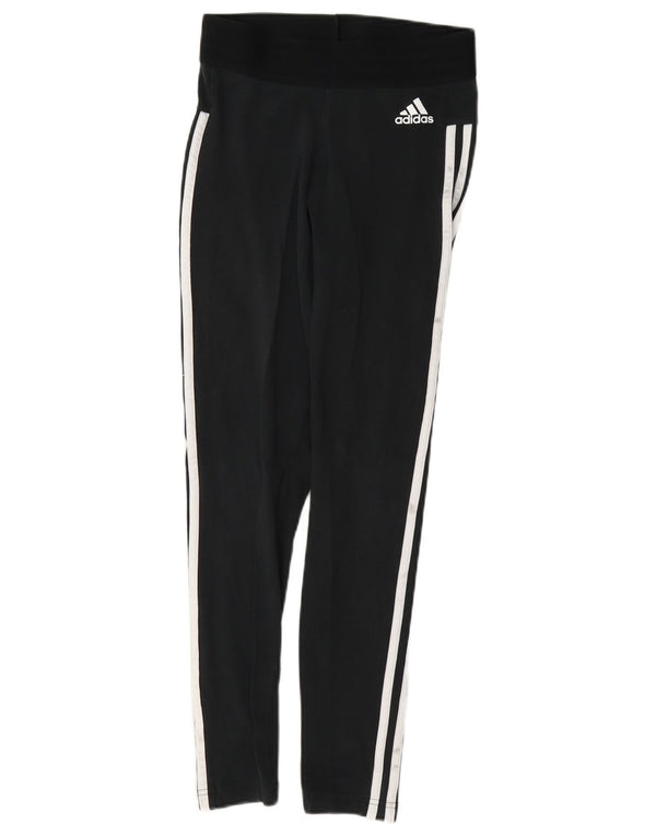 Leggings Adidas da donna slim fit UK 8/10 piccolo cotone nero