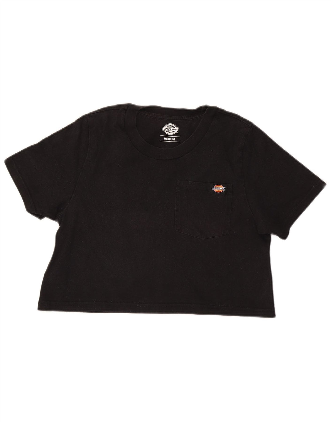 Dickies T-shirt corta da donna Top UK 12 cotone nero medio