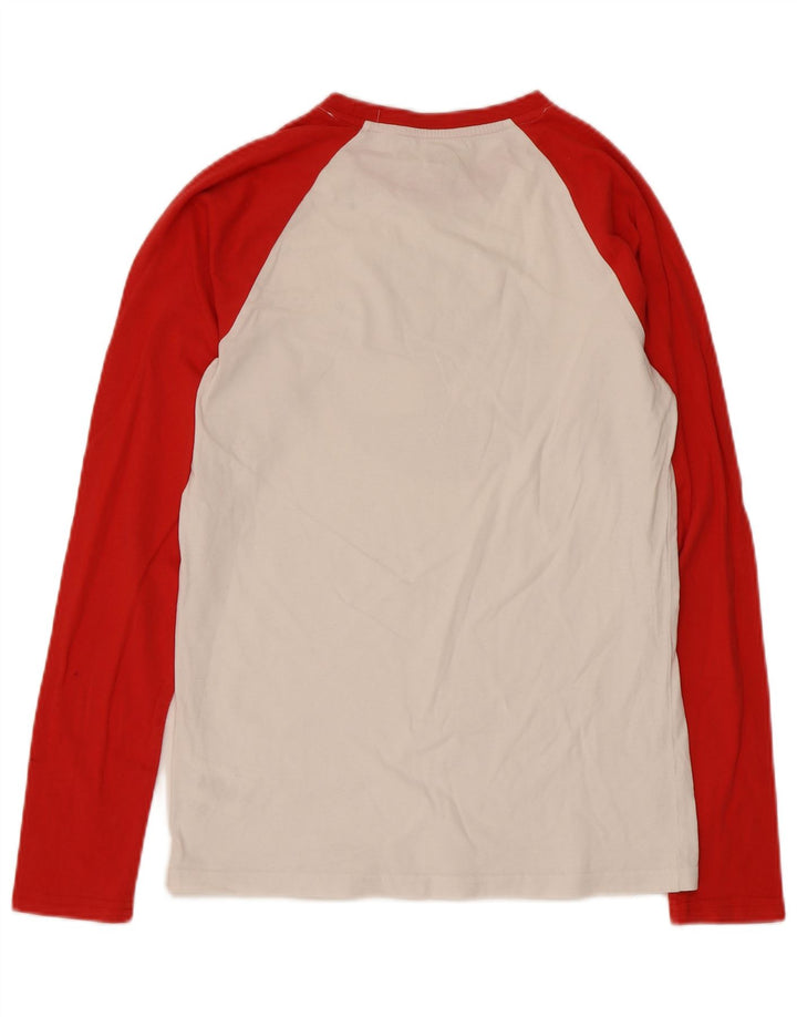 Top grafico da donna Timberland manica lunga UK 10 Small White Colourblock
