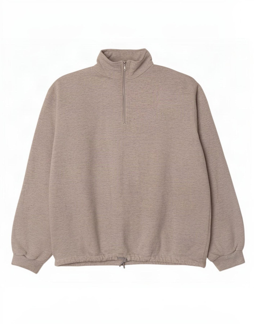 Felpa da donna con collo con zip Asics, maglione UK 20 2XL grigio chiazzato